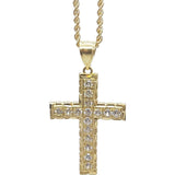 Torsade 2.5MM 10K Avec Croix en OR 10K MNG-126 - OR QUEBEC 