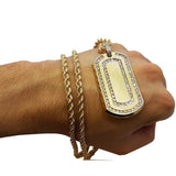 Torsade 4.0MM 10K Avec Armytag en OR 10K MNG-026 - OR QUEBEC 