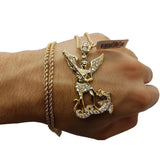 Torsade 2.5MM 10K avec Pendentif Ange 10K MNG-109 - OR QUEBEC 