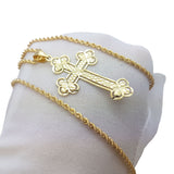 Torsade chain 2.5MM Avec Croix NSA-008 - OR QUEBEC 