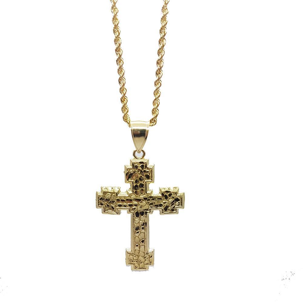 Torsade chain 2.5MM Avec Croix NSA-010 - OR QUEBEC 