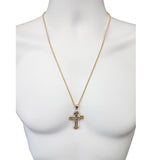 Torsade chain 2.5MM Avec Croix NSA-010 - OR QUEBEC 