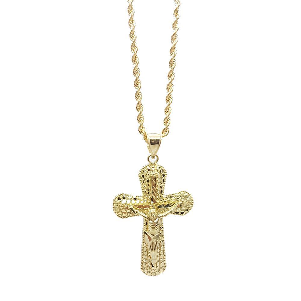 Torsade 2.5MM Avec Croix NSA-014 - OR QUEBEC 