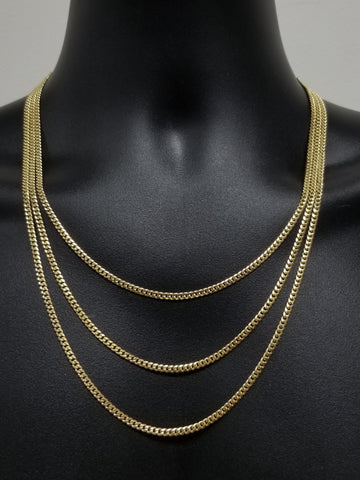 Chaine Miami Cuban Link en or 10k Italien 3mm Special MGC-100