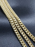 Chaine Miami Cuban Link en or 10k  4mm Maille Serrez Class Italien Special MGC-101