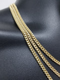 Chaine Miami Cuban Link en or 10k  4mm Maille Serrez Class Italien Special MGC-101