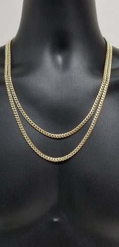 Chaîne Miami Cuban Link 4.5mm en or 10k Italien Maille Serrez Italien MGC-102