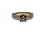 Bague pierre Rose  en or 10k Nouveauté WGR-275