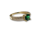 Bague Pierre Vert en or 10K Nouveauté WGR-271