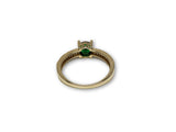 Bague Pierre Vert en or 10K Nouveauté WGR-271