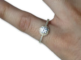 Bague Halo en or 10K WGR-270