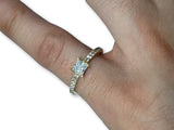 Bague solitaire en or 10K WGR-268
