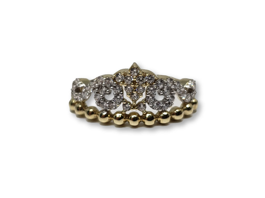 Bague  couronne  en or 10K model 2019 WGR-261