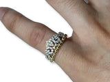 Bague  couronne  en or 10K model 2019 WGR-261