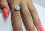Bague Leanna 1.00ct de diamants en or blanc 14k