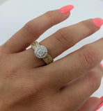 Bague Leanna1 0.50ct de diamants en or jaune 10K