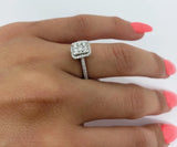 Bague Leanna2 .0.38ct de diamants si  en or blanc 14K