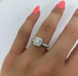 Bague Leanna4 0.40ct de diamants en or blanc 10K