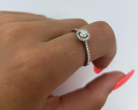 Bague Layla 0.50ct de diamants si en or blanc 18k