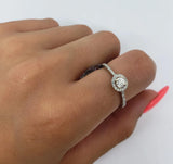 Bague Layla 0.50ct de diamants si en or blanc 18k