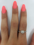 Bague Layla 0.50ct de diamants si en or blanc 18k