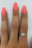 Bague Layla 0.50ct de diamants si en or blanc 18k