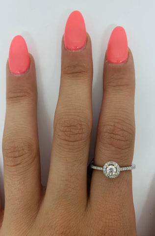 Bague Layla 0.50ct de diamants si en or blanc 18k