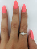 Bague Layla 0.50ct de diamants si en or blanc 18k