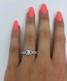 Bague Infinie 0.75ct de diamants en or blanc 14k