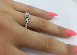 Bague Infinie 0.75ct de diamants en or blanc 14k