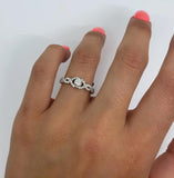 Bague Infinie 0.75ct de diamants en or blanc 14k