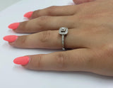 Bague Liola  0.17ct de diamants en or blanc 10k