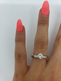Bague Lorianna  0.80ct VS diamants en or blanc 14k