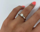 Bague Lorianna  0.80ct VS diamants en or blanc 14k