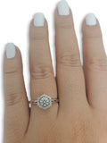 Bague de fiancaille Clea 0.42ct de diamants VS en or blanc 18k