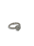 Bague de fiancaille Diana 1.14ct de diamants VS en or blanc 18k