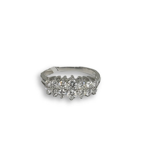 Bague de fiancaille Danielle 0.70ct de diamants SI en or blanc 18k