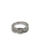 Bague de fiancaille Elodie 0.46ct de diamants VS en or blanc 18k
