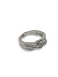 Bague de fiancaille Elodie 0.46ct de diamants VS en or blanc 18k