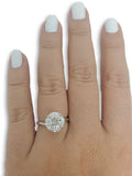 Bague de fiancaille Carmen 1.13ct de diamants VS en or blanc 18k