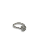 Bague de fiancaille Carmen 1.13ct de diamants VS en or blanc 18k