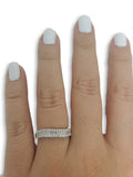 Bague de fiancaille Nadia 0.39ct de diamants VS en or blanc 18k