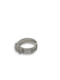 Bague de fiancaille Gwen 0.85ct de diamants VS en or blanc 18k
