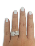 Bague de fiancaille Jane 1.18ct de diamants VS en or blanc 18k