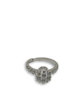 Bague de fiancaille Cheryl 1.14ct de diamants VS en or blanc 18k