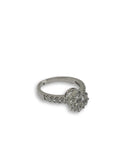 Bague de fiancaille Cheryl 1.14ct de diamants VS en or blanc 18k