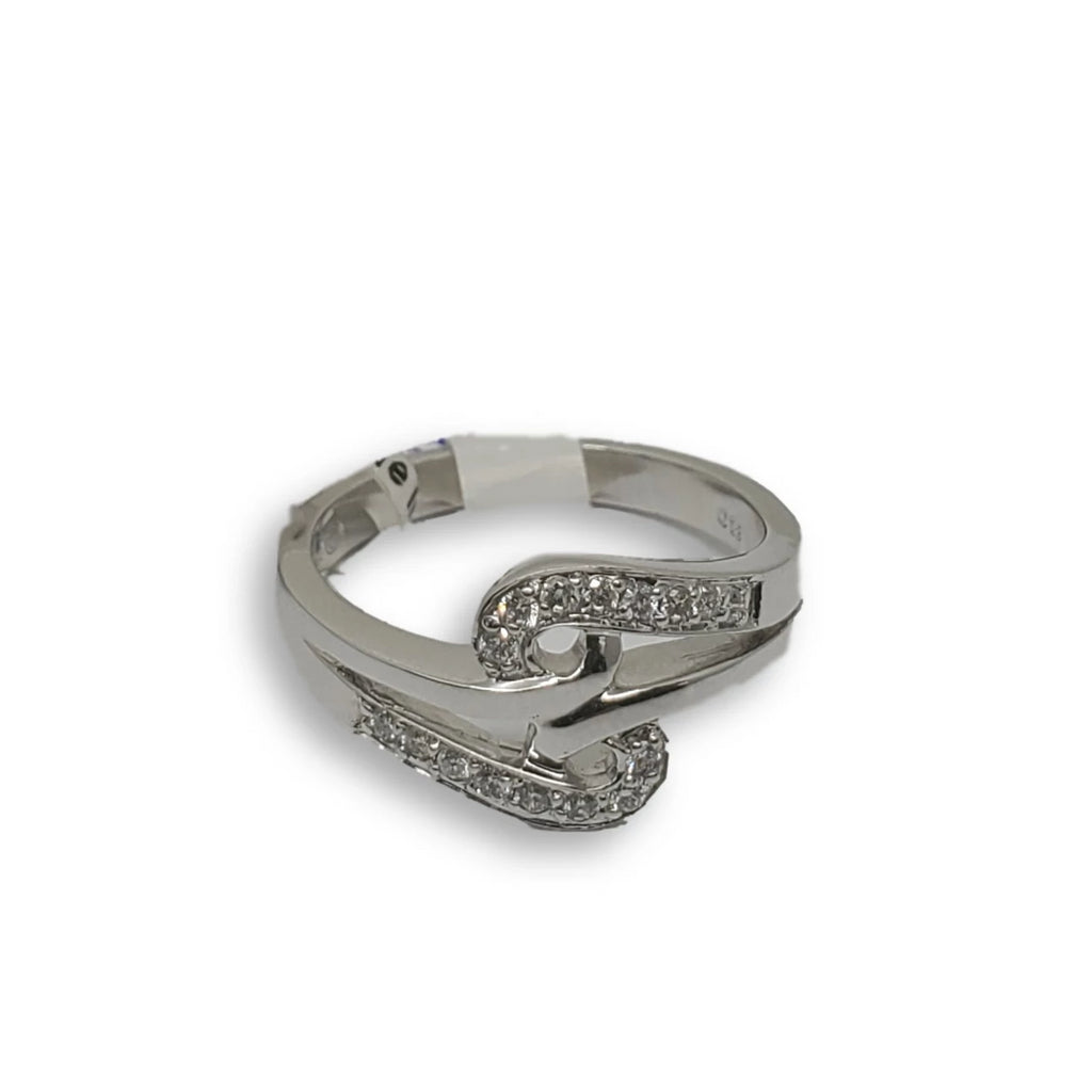 Bague de fiancaille Lisa 0.15ct de diamants SI en or blanc 18k