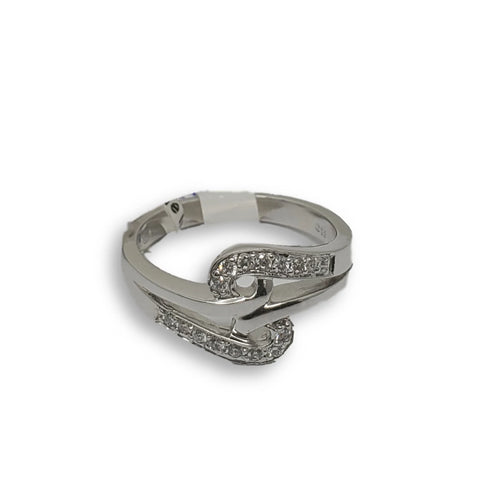 Bague de fiancaille Lisa 0.15ct de diamants SI en or blanc 18k