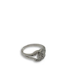 Bague de fiancaille Gabrielle 0.14ct de diamants SI en or blanc 18k