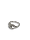 Bague de fiancaille Gabrielle 0.14ct de diamants SI en or blanc 18k